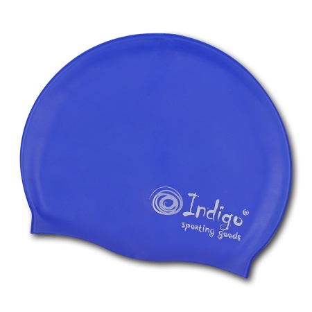 Купить Шапочка для плавания силиконовая Indigo однотонная  в Мураши 