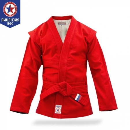 Купить Куртка для самбо "Атака" ВФС (подкладка, пояс)  р 36-48 в Мураши 