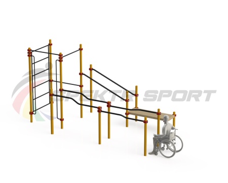 Купить Спортивный комплекс для инвалидов-колясочников WRK-D16_76mm в Мураши 