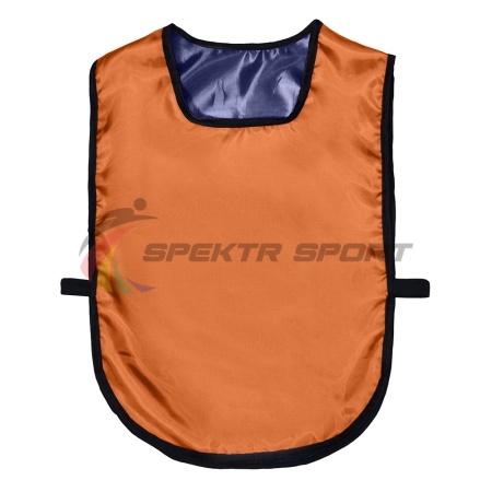 Купить Манишка футбольная двусторонняя универсальная Spektr Sport оранжево-синяя в Мураши 